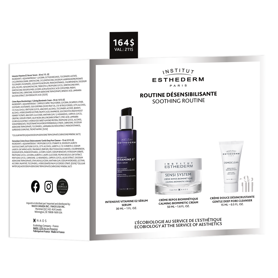 ESTHEDERM - Coffret Désensibilisant